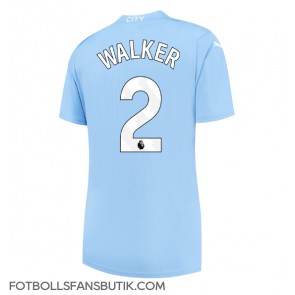 Manchester City Kyle Walker #2 Replika Hemmatröja Damer 2023-24 Kortärmad